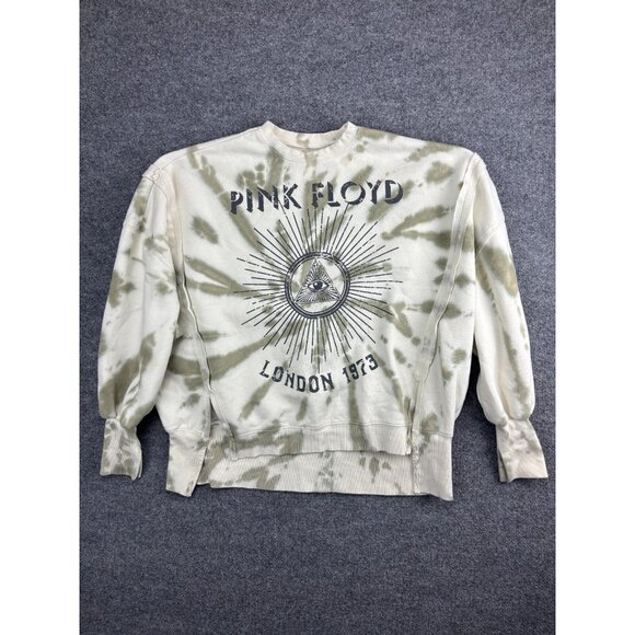 Pink Floyd The Dark Side Of The Moon 1973 Sweatshirt Men's M Beige Psychedelic - Picture 1 of 6